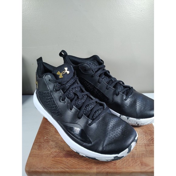 Under Armour Shoes Humble & Hungry Black/Gold Size Men's 9 W - Picture 4 of 16